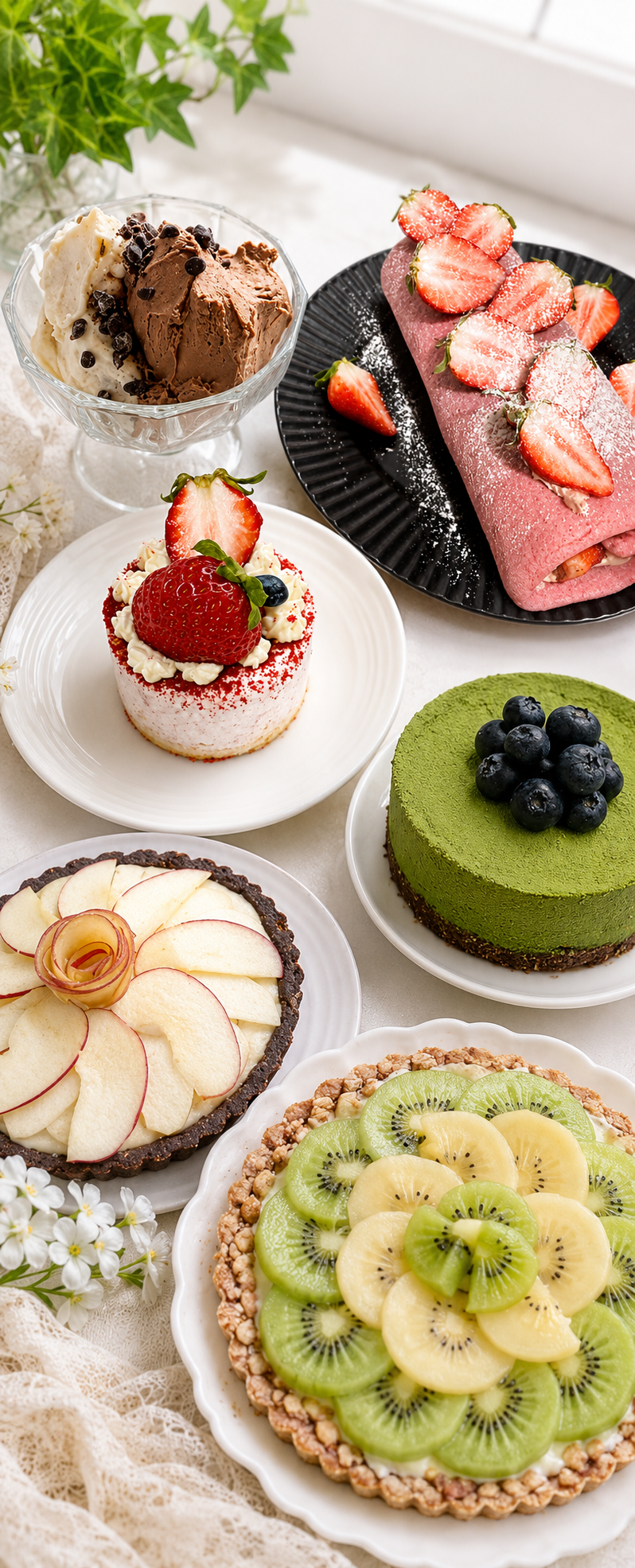 ロースイーツとチョコレートの写真